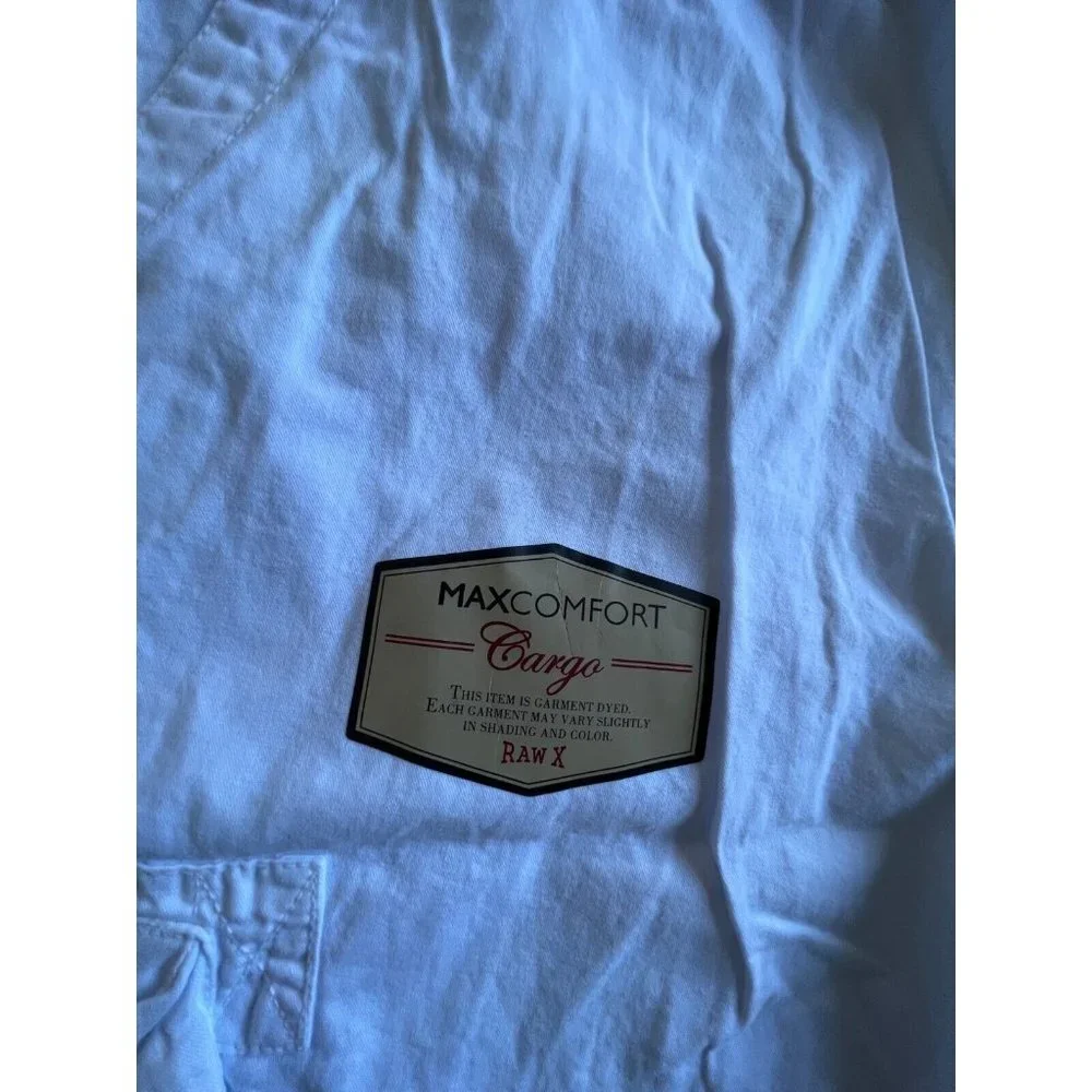 RawX Regular-Fit Belted White Cargo Shorts‎ Tailored Men size 38